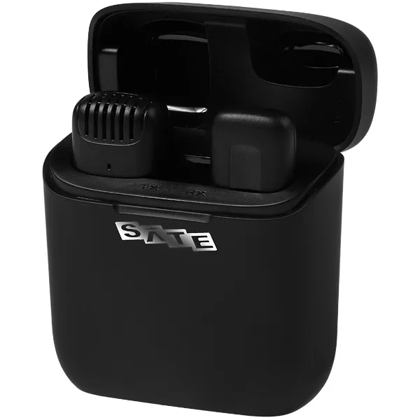 MICROFONE  P/ CELULAR SATELLITE A-MK142 WIRELESS IPHONE PRETO