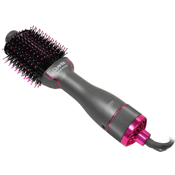 ESCOVA CABELO QUANTA QTES6000N 2EM1 1300WATTS 2V CINZA/ROSA