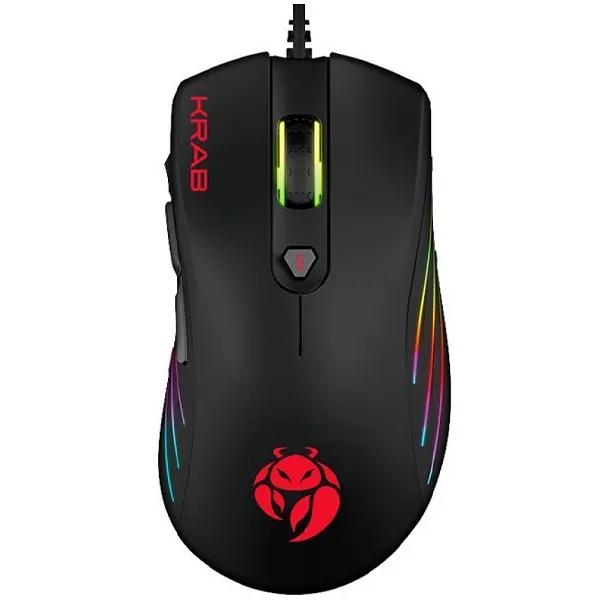 Mouse Gaming KRAB Specter KBGMR20 USB até 10.000 DPI com Backlight RGB - Preto