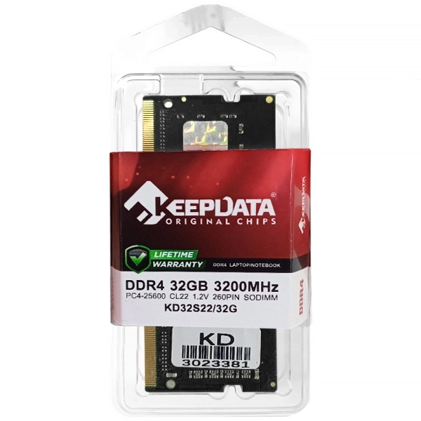 Memoria RAM para Notebook 32GB Keepdata KD32S22/32G DDR4 de 3200MHz