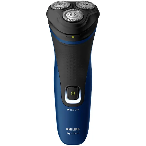 BARBEADOR PHILIPS S1121 3CABECAS AQUATOUCH RECARREGAVEL 2V PRETO/AZUL