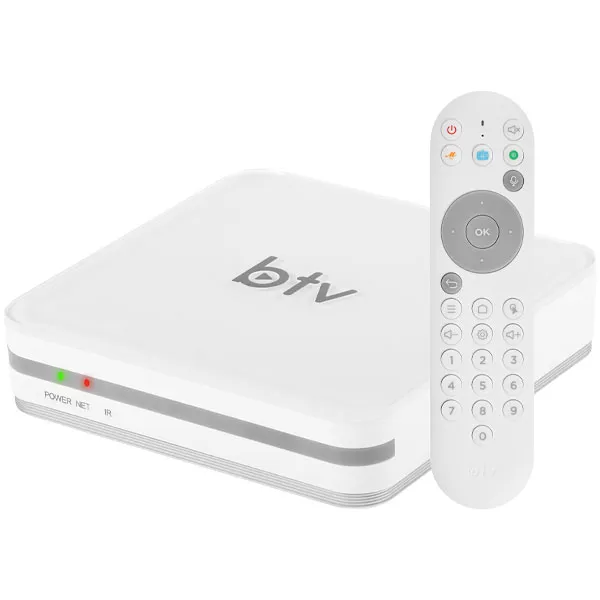 RECEPTOR FTA BTV B13 4K 5G ANDROID IPTV WIFI EMBUTIDO BRANCO