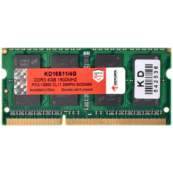 MEMORIA NB KEEPDATA DDR3 1600MHZ 4GB KD16S11/4G