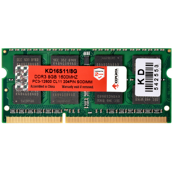 MEMORIA NB KEEPDATA DDR3 1600MHZ 8GB KD16S11/8G