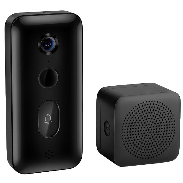 CAMPAINHA XIAOMI MJML06FJ SMART DOORBELL 3 2K S/FIO PRETO