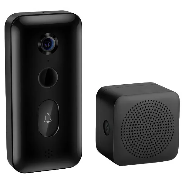 Campainha Inteligente Sem Fio Xiaomi Smart Doorbell 3 2K com Câmera e Microfone - Preta