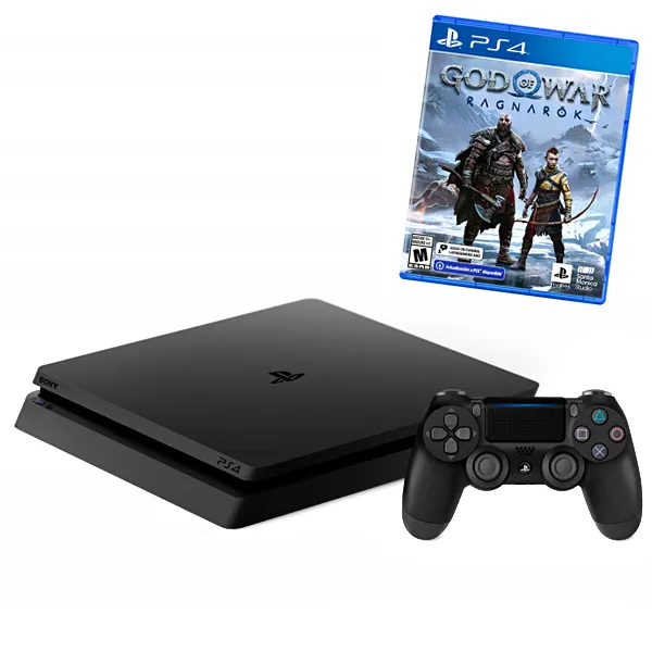 GAME PLAY 4 1TB 2215B SLIM DISCO +1JOGO GOD OF WAR RAGNAROK 2V PR SG
