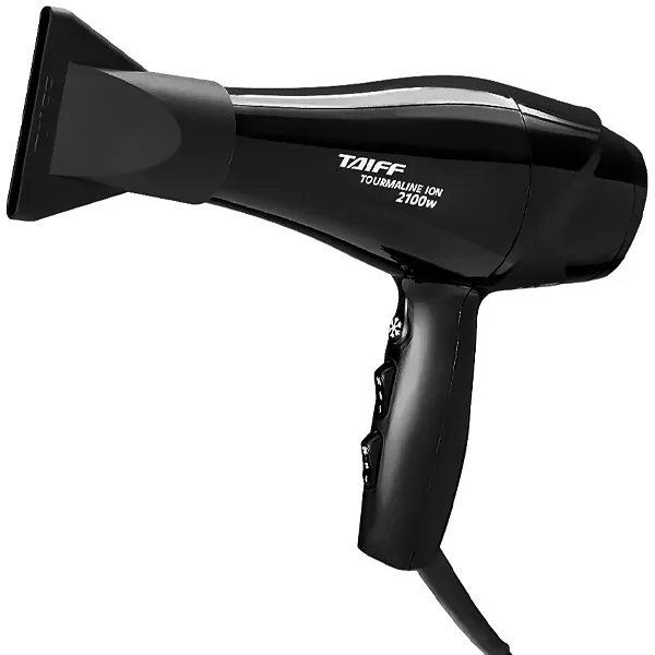 Secador de Cabello Taiff Tourmaline Íon 2.100 watts 127V ~ 50/60 Hz - Negro