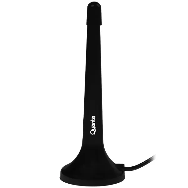 ANTENA TV DIGITAL QUANTA QTANT0260 INTERNO UHF/VHF PRETO