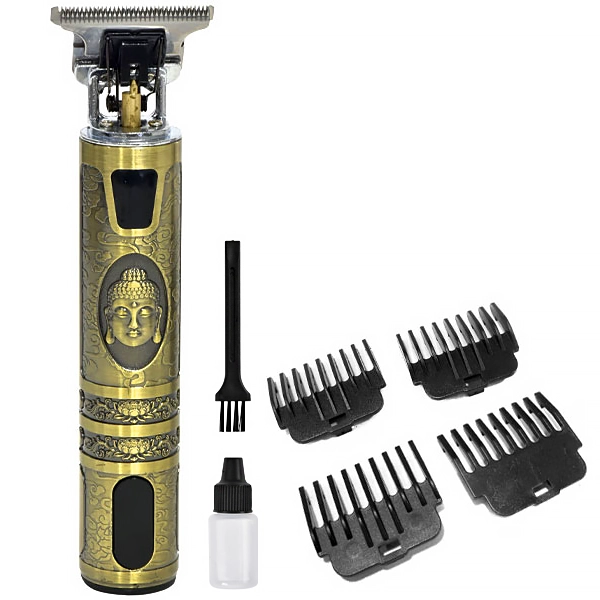 MAQUINA  MORE FITNESS MF016 HAIR CLIPPER RECARREGAVEL 2V DOURADO