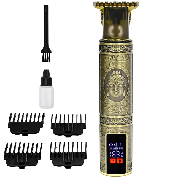 MAQUINA MORE FITNESS MF017 HAIR CLIPPER RECARREGAVEL 2V DOURADO