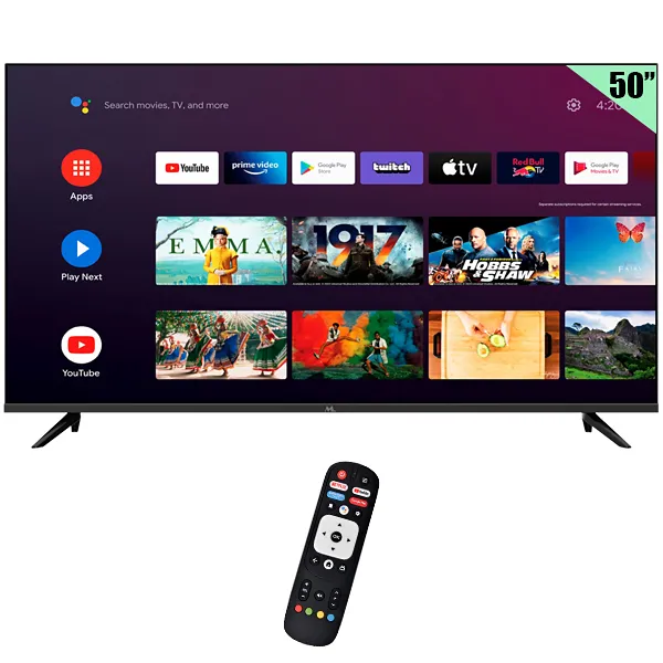 TV  MTEK 50" MK50FSAU SMART 4K ULTRA HD BLUETOOTH ANDROID/GOOGLE TV+CO