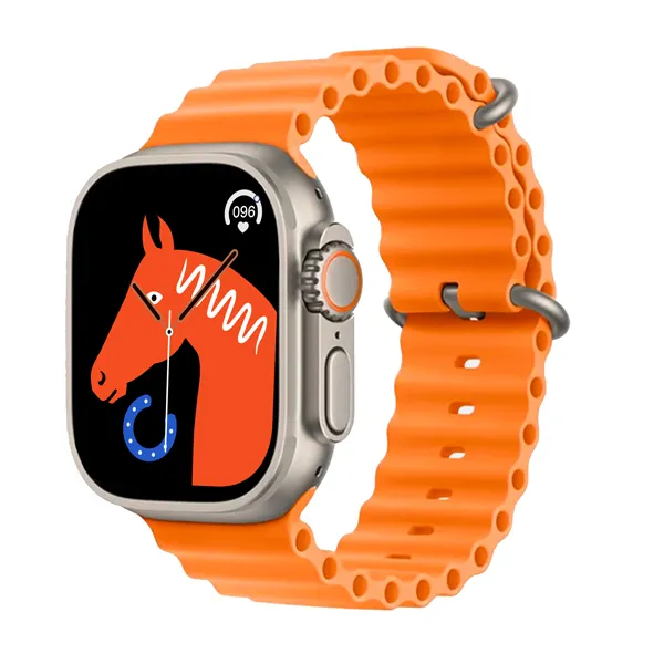 RELOGIO BLULORY ULTRA PRO SMART WATCH CINZA/LARANJA