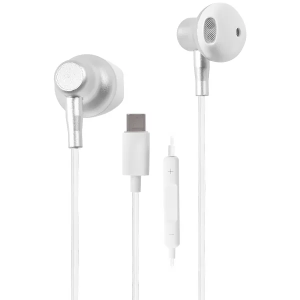 FONE YOOKIE XP210 USB-C C/MICROFONE PEQUENO SILVER/BRANCO