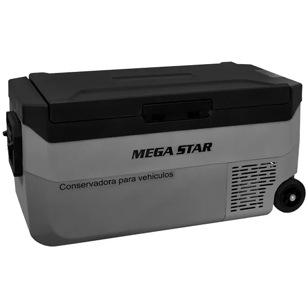 CAIXA TERMICA MEGASTAR CB45 P/CARRO 45LITROS 2V CINZA/PRETO