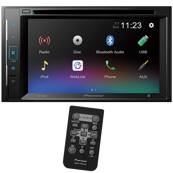 TOCA DVD PIONEER AVH-A245BT 6.2" BLUETOOTH USB AUXILIAR PRETO