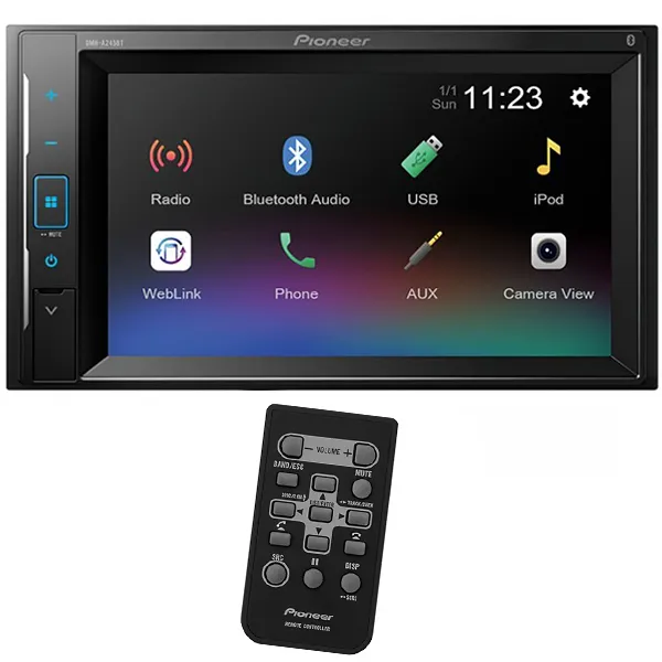 MULT MID PIONEER DMH-A245BT 6.2" IPHONE BLUETOOTH USB PRETO