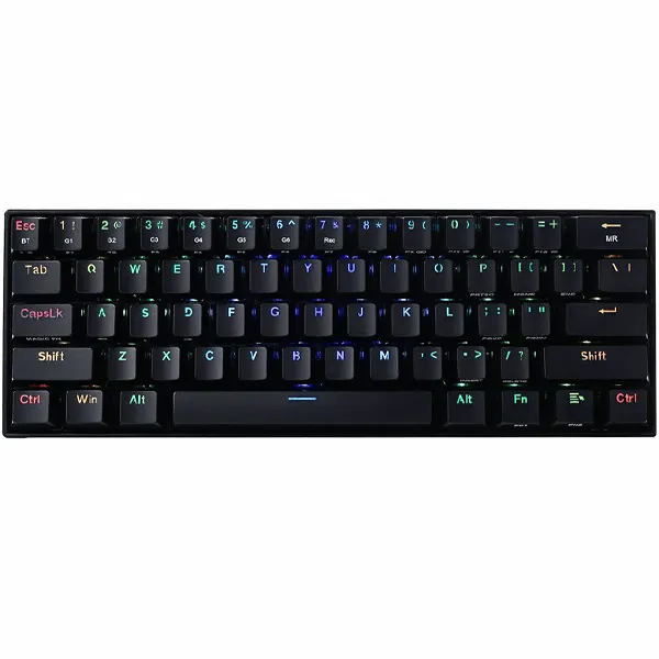 Teclado Gaming Mecánico Inalámbrico Redragon Draconic Pro K530RGB-PRO Inglés con RGB Chroma - Negro