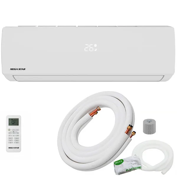 Aire Acondicionado MegaStar AC1806 R410A 18.000 BTUs Frío/Caliente 50Hz - Blanco