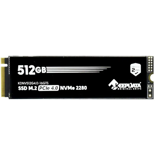 SSD M.2 de 512GB Keepdata KDNV512G4.0-16GTS 5.100 MB/s de Leitura - Preto