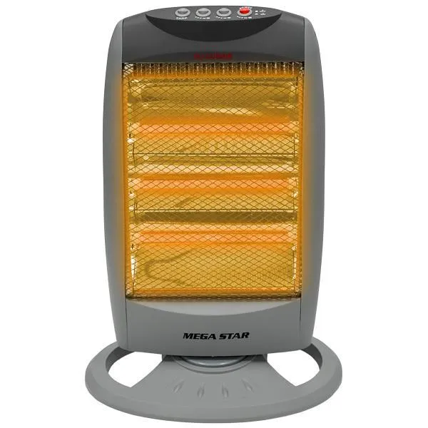 AQUECEDOR MEGASTAR TC80 GIRATORIO 1200WATTS 220V/50/60HZ CINZA