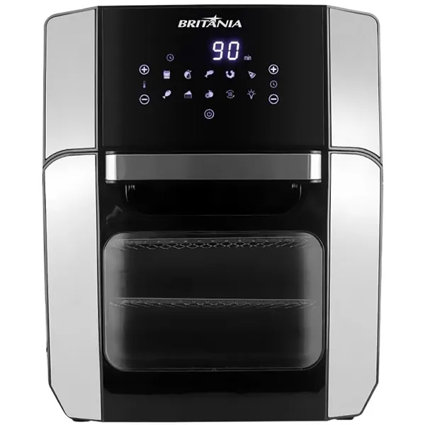 Freidora Eléctrica Britânia Air Fry Oven BFR2100P 1.800 watts 220V ~ 50Hz - Negra/Plata