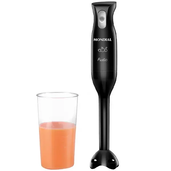 Mixer Mondial Pratic M-15-B 200 watts com Copo de 600 ml 127V ~ 60Hz - Preto