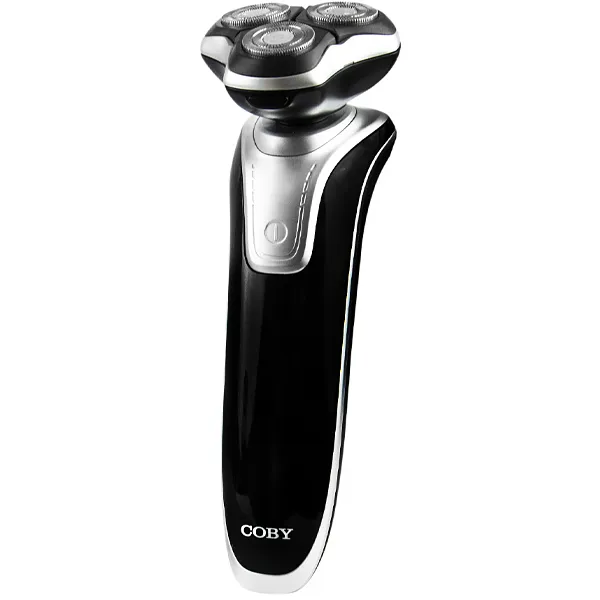 BARBEADOR COBY CY3370-7111 3CABECAS RECARREGAVEL PRETO/SILVER