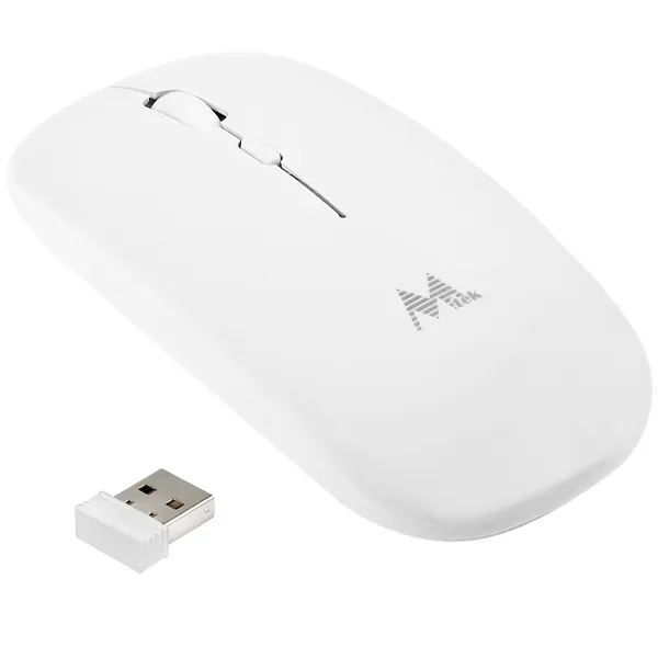 MOUSE MTEK MW-4W350W WIRELESS OPTICO BRANCO