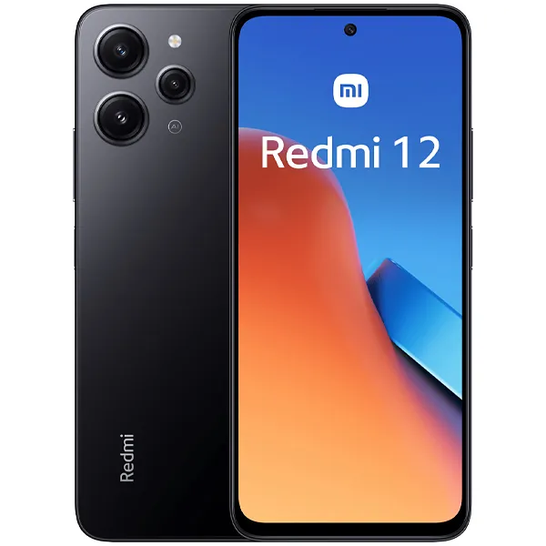 Smartphone Xiaomi Redmi 12 Dual SIM de 128GB/4GB RAM de 6.79" 50+8+2MP/8MP - Midnight Black (Global)