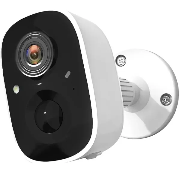 Câmera IP HYE HYE-B609T Full HD com Wi-Fi e Microfone - Branca/Preta