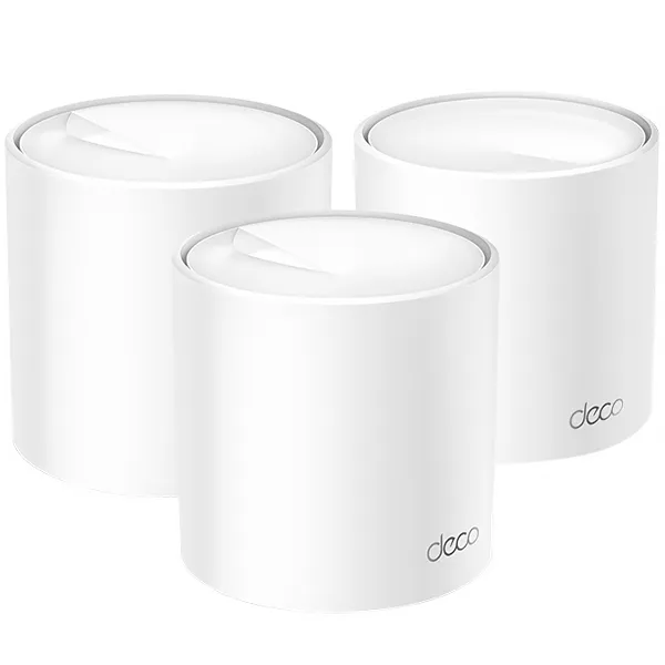 ROTEADOR TP-LINK DECO X60 (3-PACK) AX5400 574MBPS WIFI ANATEL BRANCO