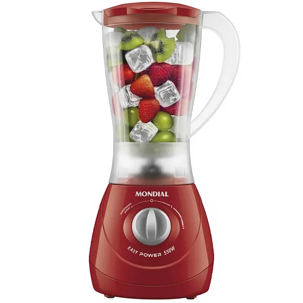 LIQUIDIFICADOR MONDIAL L-550-R EASY POWER 1.5LITROS 220V/50/60HZ VM/CI