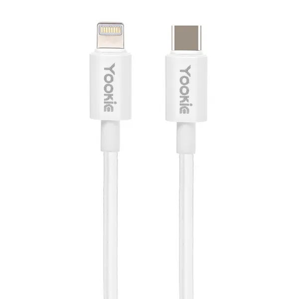 CABO  USB-C LIGHTNING YOOKIE CB6 1METRO BRANCO