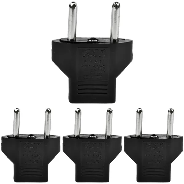 ADAPTADOR DE TOMADA SATELLITE AZ-0001 TIPO-A C/4UNIDADES PRETO