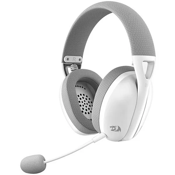 FONE BT REDRAGON H848G IRE PRO C/MICROFONE ARCO CINZA/BRANCO