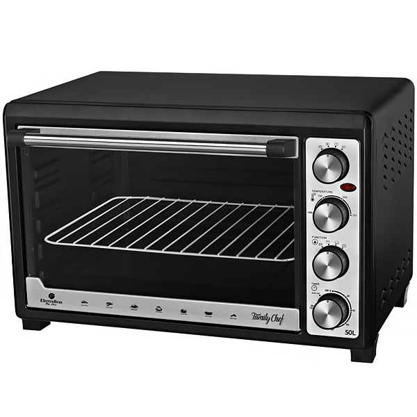 Forno Elétrico ElectroBras Family Chef EBHE-50 de 50 litros 220 - 240 V ~ 50/60 Hz - Preto/Prata