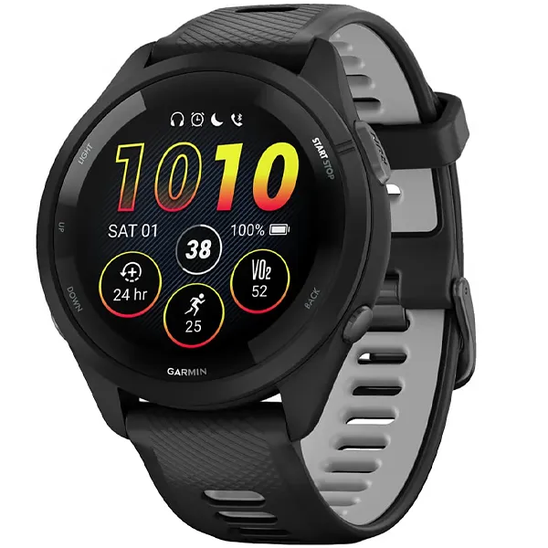 RELOGIO GARMIN FORERUNNER 265 AMOLED SMART WATCH 010-02810-00 PRETO