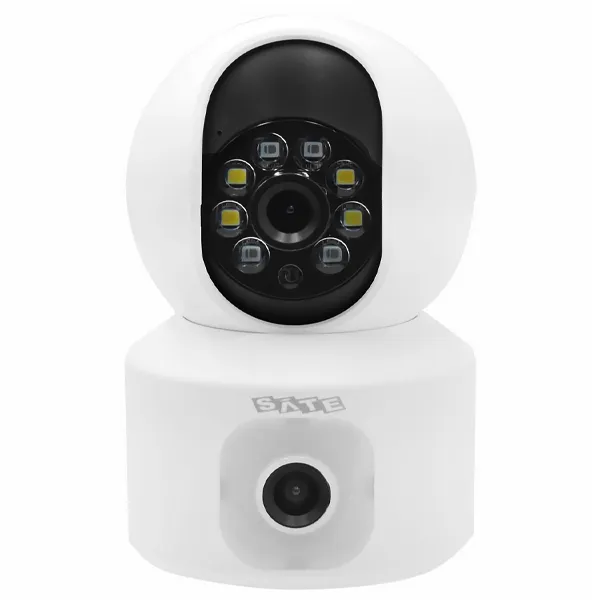 Câmera IP Satellite A-CAM001 HD com Wi-Fi e Microfone - Branca