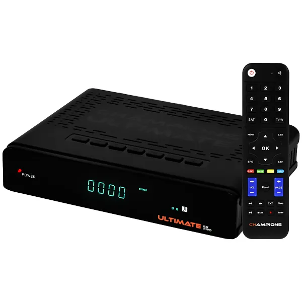 RECEPTOR FTA CHAMPIONS ULTIMATE GX PRO WIFI EMBUTIDO PRETO