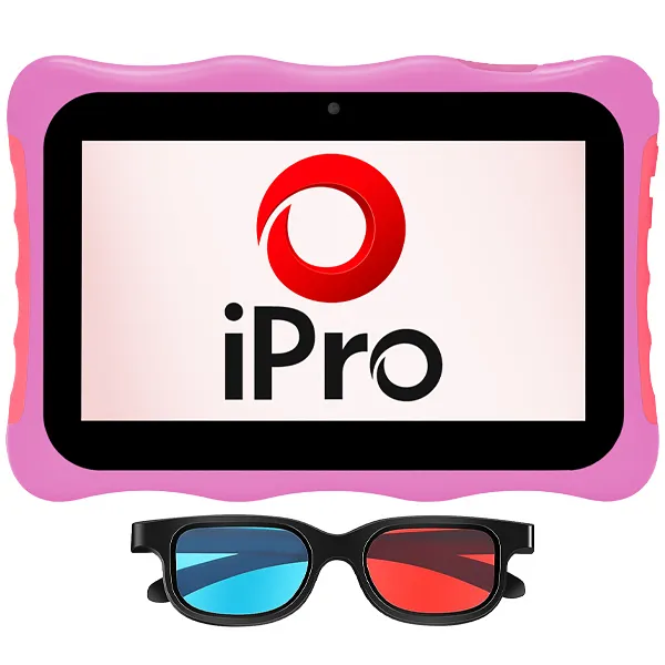 TABLET IPRO TURBO4 7.0" 2GB+32GB WIFI KIDS ROSA+OCULOS