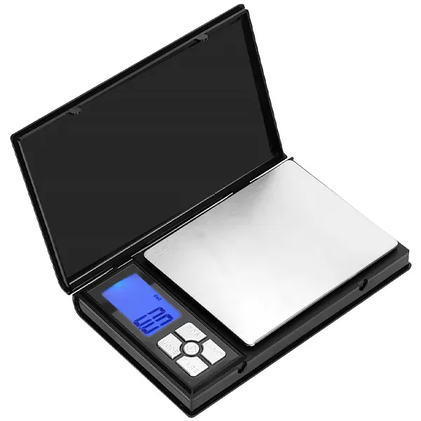 Balanza de Bolso para Joyas MegaStar BC50 para hasta 500 g - Negra/Plata