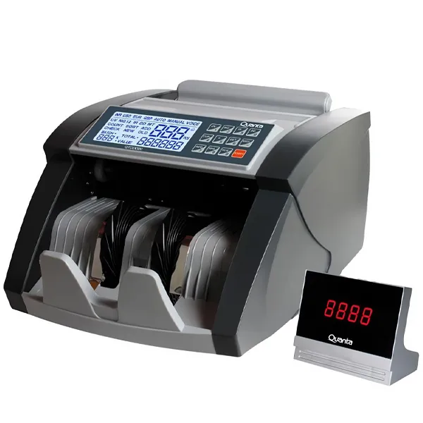Contador de Dinero Quanta QTCDD20 para 300 Billetes 127V ~ 60Hz - Gris