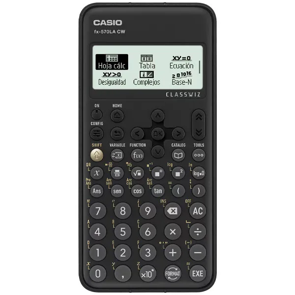 CALCULADORA CASIO FX-570LA CW ESPANHOL 10 DIGITOS PRETO SG