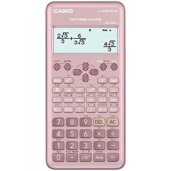 CALCULADORA CASIO FX-82ES PLUS 2ND EDITION ESPANHOL ROSA SG