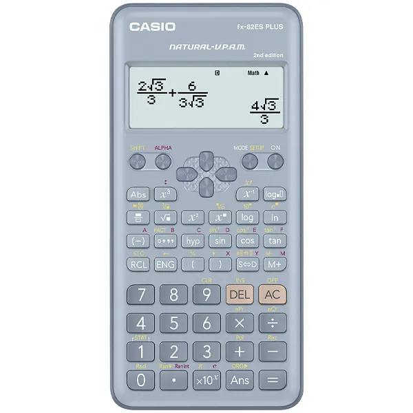 Calculadora Científica Casio fx-82ES Plus 2nd Edition Espanhol com 252 Funções - Azul Claro