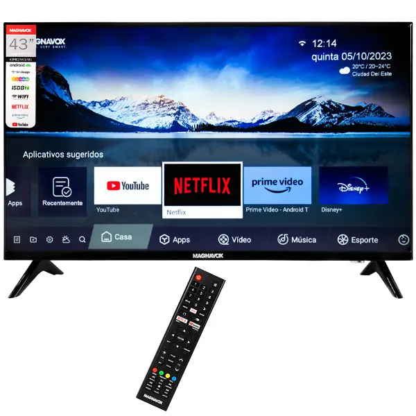 TV  MAGNAVOX 43" 43MEZ443 LED SMART FULL HD ANDROID+CONVERSOR