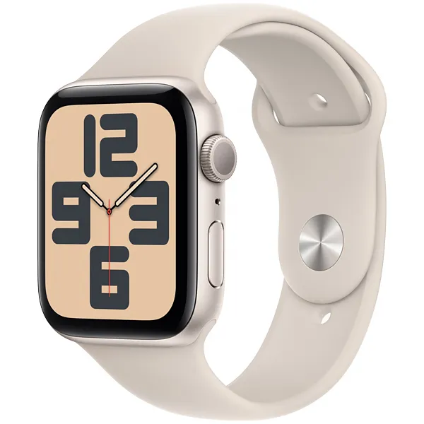 RELOGIO APPLE SE 2GEN 44MM (2023) M/L GPS MRE53LL/A SPORT STARLIGHT