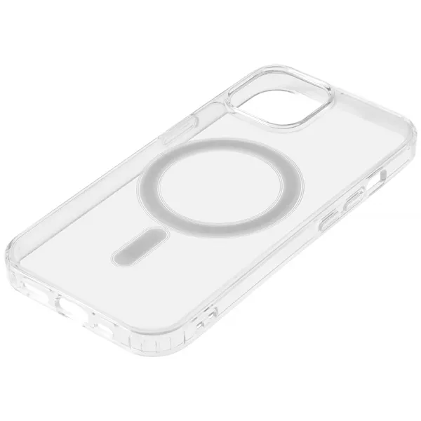 CAPA CEL 4LIFE IPHONE 15 6.1" MAGSAFE TRANSPARENTE/BRANCO