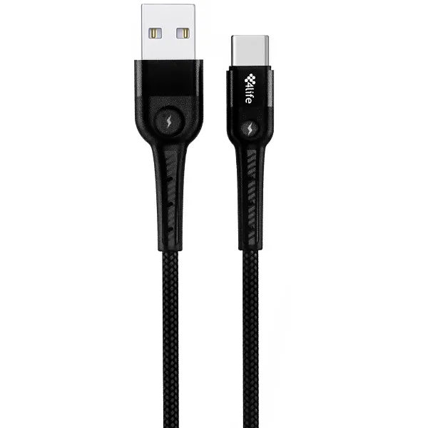 CABO  USB USB-C 4LIFE FLT2AC1B 1METRO PRETO